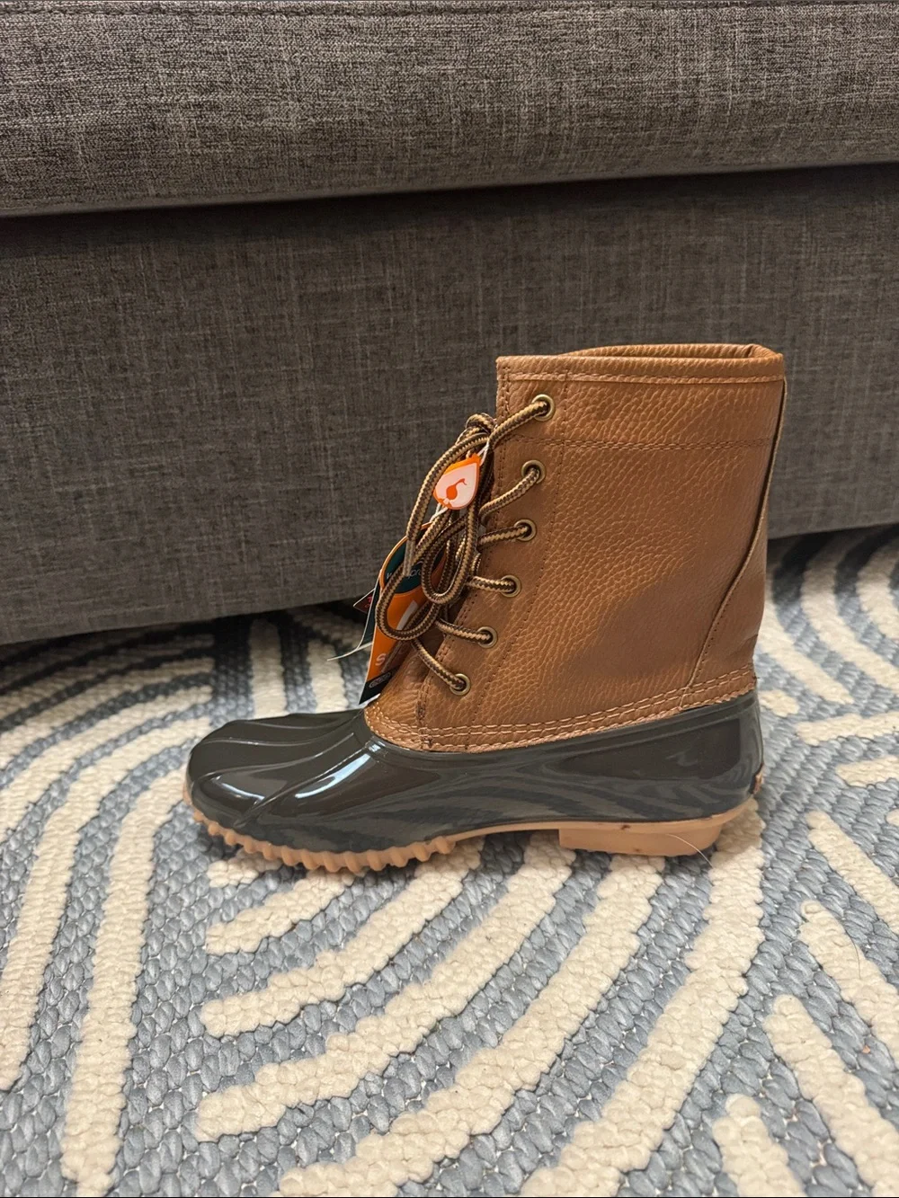 NWT Sporto Dakota Duck Boots Women's Size 8 Brown Waterproof Thermolite Winter